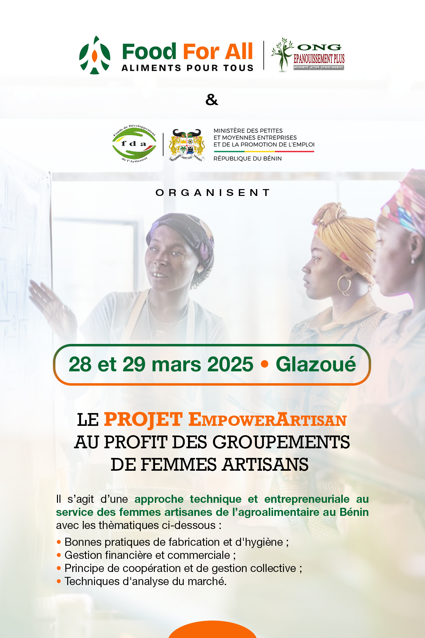Le Projet EmpowerArtisan à Glazoué